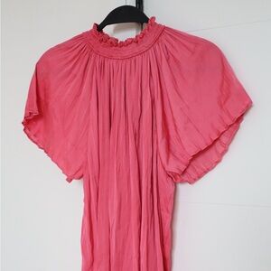NWT Marc New York Pink Blouse with Pleated Detail size XS